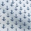 Small Anchor Fabric - Curtains, Upholstery, Dress Material - Ocean Marine Design - 140 cm Wide Textile - White - Image 7