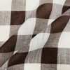 DARK BROWN & White Gingham Linen Checked Linen Fabric Plaid Material Buffalo Check Cotton Yarn Tartan - 59" or 150cm wide - Image 2