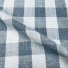 Grey & White Gingham Linen Checked Linen Fabric Plaid Material Buffalo Check Cotton Yarn Tartan - 59" or 150cm wide - Image 3
