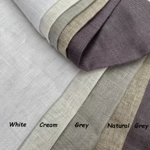 Extra Wide 100% Linen Fabric - Soft Linen Material for Home Decor, Curtains, Clothes - 118"/ 300cm wide