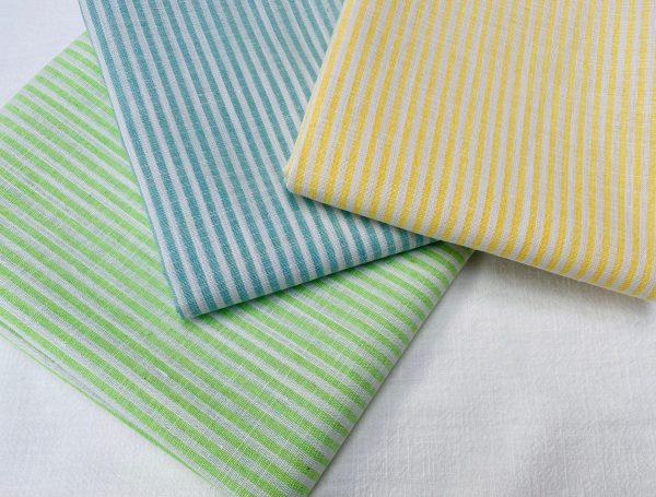 Candy Stripe Linen Fabric Light Cotton Material Cute Striped White Lines Home Decor, Dressmaking - 59" or 150cm wide - Image 4