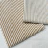 Candy Stripe Linen Fabric Light Cotton Material Cute Striped White Lines Home Decor, Dressmaking - 59" or 150cm wide - Light Brown - Image 4