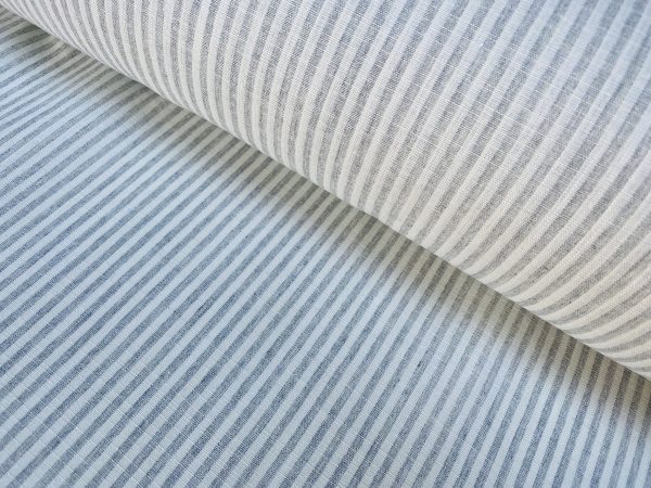 Candy Stripe Linen Fabric Light Cotton Material Cute Striped White Lines Home Decor, Dressmaking - 59" or 150cm wide - Image 31