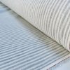 Candy Stripe Linen Fabric Light Cotton Material Cute Striped White Lines Home Decor, Dressmaking - 59" or 150cm wide - Grey - Image 2