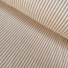 Candy Stripe Linen Fabric Light Cotton Material Cute Striped White Lines Home Decor, Dressmaking - 59" or 150cm wide - Light Brown - Image 2
