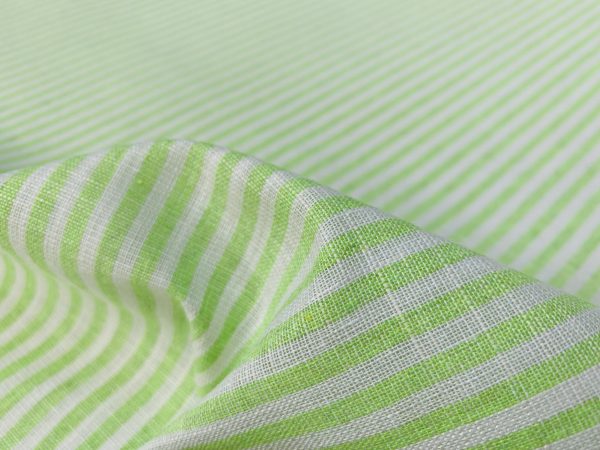 Candy Stripe Linen Fabric Light Cotton Material Cute Striped White Lines Home Decor, Dressmaking - 59" or 150cm wide - Image 26