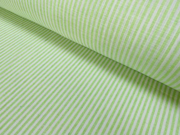Candy Stripe Linen Fabric Light Cotton Material Cute Striped White Lines Home Decor, Dressmaking - 59" or 150cm wide - Image 25