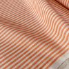 Candy Stripe Linen Fabric Light Cotton Material Cute Striped White Lines Home Decor, Dressmaking - 59" or 150cm wide - Orange - Image 2