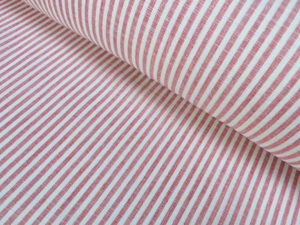 Candy Stripe Linen Fabric Light Cotton Material Cute Striped White Lines Home Decor, Dressmaking - 59" or 150cm wide - Image 16
