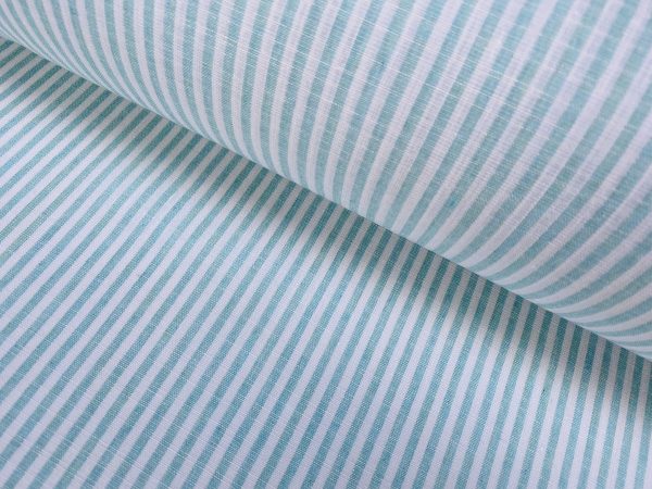 Candy Stripe Linen Fabric Light Cotton Material Cute Striped White Lines Home Decor, Dressmaking - 59" or 150cm wide - Image 10