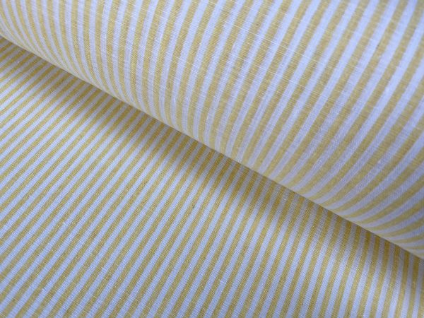 Candy Stripe Linen Fabric Light Cotton Material Cute Striped White Lines Home Decor, Dressmaking - 59" or 150cm wide - Image 8
