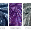 3mm Mini Sequins Fabric Material - 1 way stretch - 130cm or 51" wide - Matte Silver - Image 3
