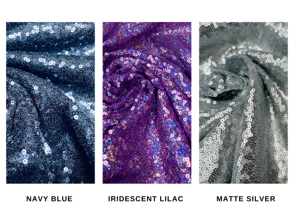 3mm Mini Sequins Fabric Material - 1 way stretch - 130cm or 51" wide - Sparkling Hologram or Matte Paillettes - Image 9