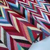 Chevron Woven Gobelin Fabric Home Decor Tapestry Material for Curtains, Upholstery  - 55"/140cm Wide - Multicolour - Image 2