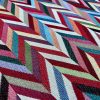 Chevron Woven Gobelin Fabric Home Decor Tapestry Material for Curtains, Upholstery  - 55"/140cm Wide - Multicolour - Image 4
