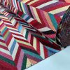 Chevron Woven Gobelin Fabric Home Decor Tapestry Material for Curtains, Upholstery  - 55"/140cm Wide - Multicolour - Image 5