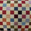 Teflon Woven  Squares Gobelin Outdoor Fabric Home Decor Tapestry Material for Curtains, Upholstery  - 55"/140cm Wide - Multicolour - Image 2