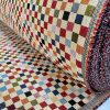 Teflon Woven  Squares Gobelin Outdoor Fabric Home Decor Tapestry Material for Curtains, Upholstery  - 55"/140cm Wide - Multicolour - Image 5