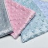 HEART Supersoft Dimple Fleece Fabric Plush Cuddle Soft - 160cm (63 inches) wide - BABY PINK Hearts - Image 5