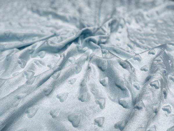 HEART Supersoft Dimple Fleece Fabric Plush Cuddle Soft - 160cm (63 inches) wide - Image 5