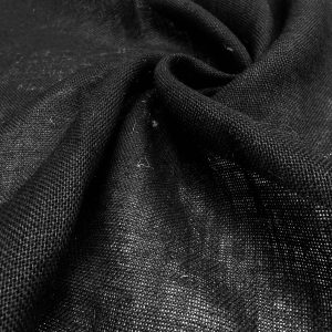 BLACK Dyed HESSIAN 100% JUTE Fabric Sacking Material - 10oz Fine Natural Burlap for Wedding, Table Runner, Curtains - 150cm Wide