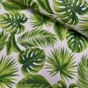 Linen Look Green Palm Leaves Tropical Leaf Fabric Material for Home Decor Curtain Upholstery - 55" or 140cm Wide Canvas - Image 2