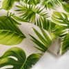 Linen Look Green Palm Leaves Tropical Leaf Fabric Material for Home Decor Curtain Upholstery - 55" or 140cm Wide Canvas - Image 4
