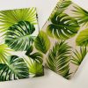 Linen Look Green Palm Leaves Tropical Leaf Fabric Material for Home Decor Curtain Upholstery - 55" or 140cm Wide Canvas - Image 6