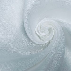 White Light Linen Fabric Material - 100% Linens Textile for Home Decor, Curtains, Clothes - 59" or 150cm wide