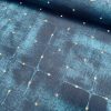 Dot Velvet Effect Look Print Fabric Home Decor Curtain Upholstery Material 140cm or 55" wide - Navy Blue - Image 3