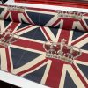 UK & USA Banner  Retro Flag Linen Look Heavy Jacquard Gobelin Upholstery Cotton Cushion Panel Fabric - Sold By The Panel - Image 9