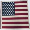 Large USA America Stars and Stripes Flag Retro Linen Look Heavy Jacquard Gobelin Upholstery Cotton Cushion Panel Fabric 70x70cm or 27''x27''