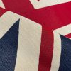 LARGE Union Jack Flag Retro Linen Look Heavy Jacquard Gobelin Upholstery Cotton Bag Cushion Panel Fabric UK Banner 70x70cm or 27''x27'' - Image 3