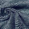 Snake Gobelin Jacquard Fabric Home Decor Metallic Look Tapestry Material for Curtains Upholstery  110" or 280cm EXTRA Wide - Black & Silver - Image 3