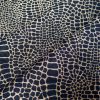 Snake Gobelin Jacquard Fabric Home Decor Metallic Look Tapestry Material for Curtains, Upholstery  - 55" or 140cm Wide - Black & Gold