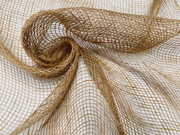 Hessian SCRIM Netting Jute Fabric Sacking Material - Fine Natural Burlap Raffia Garden Net - 100cm / 39" wide