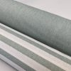 Linen Look White STRIPES Culla Fabric Furnishing Curtain Upholstery Dressmaking Cotton Material 55″/140cm Wide Canvas - MINT GREEN - Image 5