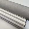 Linen Look White STRIPES Culla Fabric Furnishing Curtain Upholstery Dressmaking Cotton Material 110″/280cm EXTRA Wide Canvas - GREY - Image 11