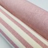 Linen Look White STRIPES Culla Fabric Furnishing Curtain Upholstery Dressmaking Cotton Material 110″/280cm EXTRA Wide Canvas - DUSTY PINK - Image 5