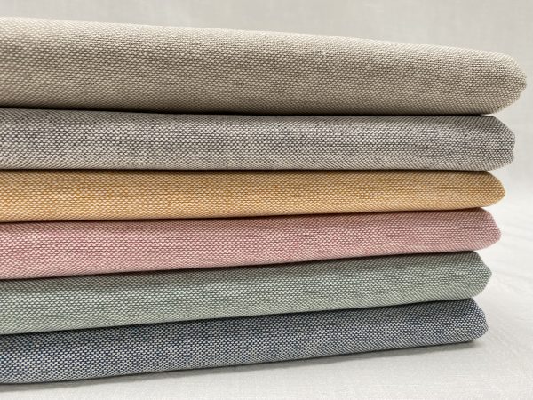 Linen Look Plain Culla Fabric Furnishing Curtain Upholstery Dressmaking Cotton Material 55"/140cm Wide Canvas - YELLOW MUSTARD - Image 5