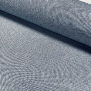 Linen Look Plain Culla Fabric Furnishing Curtain Upholstery Dressmaking Cotton Material 55"/140cm Wide Canvas - DENIM BLUE