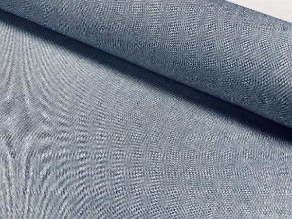 Linen Look Plain Culla Fabric Furnishing Curtain Upholstery Dressmaking Cotton Material 55"/140cm Wide Canvas - DENIM BLUE