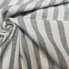 Linen Look White STRIPES Culla Fabric Furnishing Curtain Upholstery Dressmaking Cotton Material 110"/280cm EXTRA Wide Canvas - Image 6