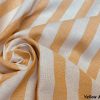 Linen Look White STRIPES Culla Fabric Furnishing Curtain Upholstery Dressmaking Cotton Material 110″/280cm EXTRA Wide Canvas - Yellow Mustard - Image 2