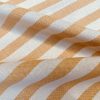 Linen Look White STRIPES Culla Fabric Furnishing Curtain Upholstery Dressmaking Cotton Material 110″/280cm EXTRA Wide Canvas - Yellow Mustard - Image 3