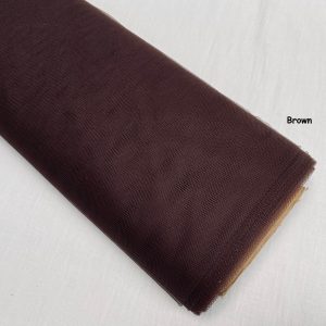Dress TUTU Skirt Net Fabric Draping Tulle Curtains Mesh Wedding Decor Material 147cm (57") Wide - BROWN