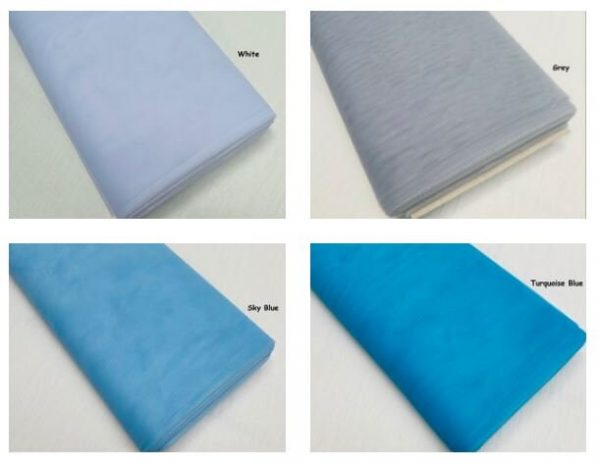 Dress TUTU Skirt Net Fabric Draping Tulle Curtains Mesh Wedding Decor Material 174cm (68") Wide - TURQUOISE BLUE - Image 4