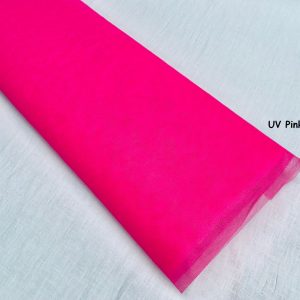 Dress TUTU Skirt Net Fabric Draping Tulle Curtains Mesh Wedding Decor Material 174cm (68") Wide - UV PINK
