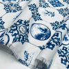 Dutch Tile Geometric Fabric Ceramic Effect Delft Blue Windmill Holland Tulips Cotton Curtain Upholstery Material - 55"/140cm wide - Image 8