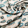 Teal Turquoise Eyes Fabric Watching Eye Print Material - Dressmaking Home Decor Curtain Upholstery Textile - 140cm (55") wide - Image 5